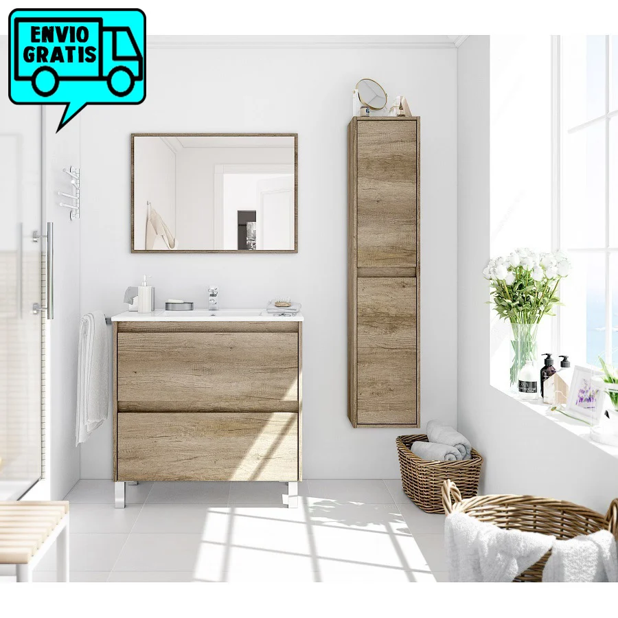 Alfombra Antideslizante Conjunto BAÑO DAKOTA con COLUMNA - Envio DE BALDE