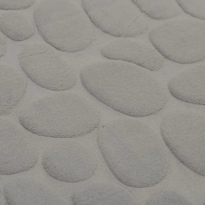 Alfombra baño mat stones gris 60 x 40 cm