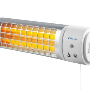 Calefactor halógeno 1200W, estufa para baño 65 x 100 cm