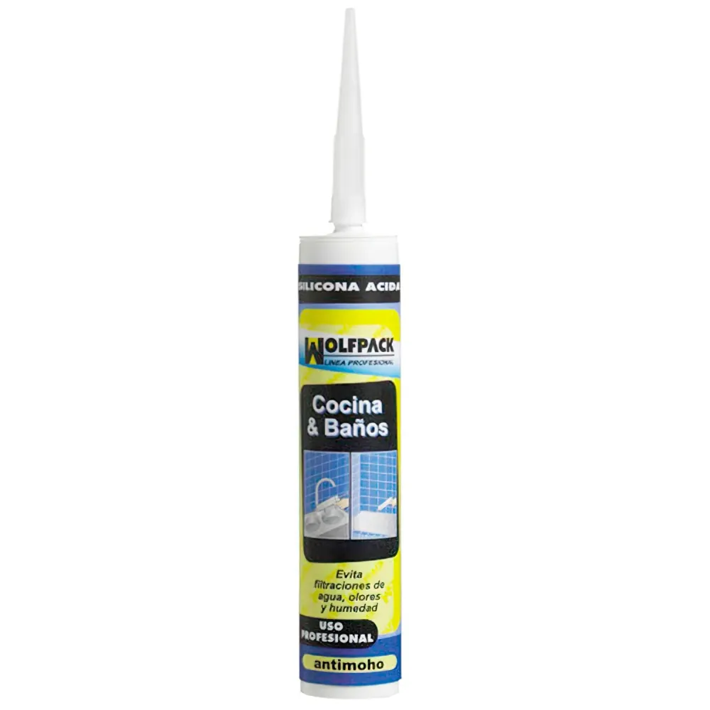 Certificado Ecológico Silicona Acida Cocina/baño Blanca 280 ml.