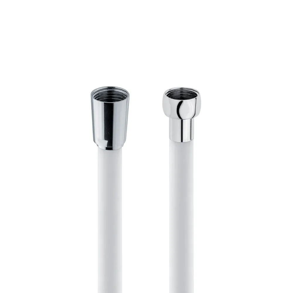 Ducha flexible doble capa de silicona 150cm blanco