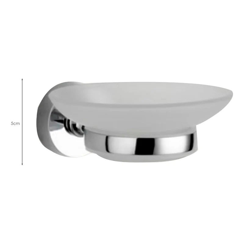 Jabonera Para Baño Cromada para Baño Moderno