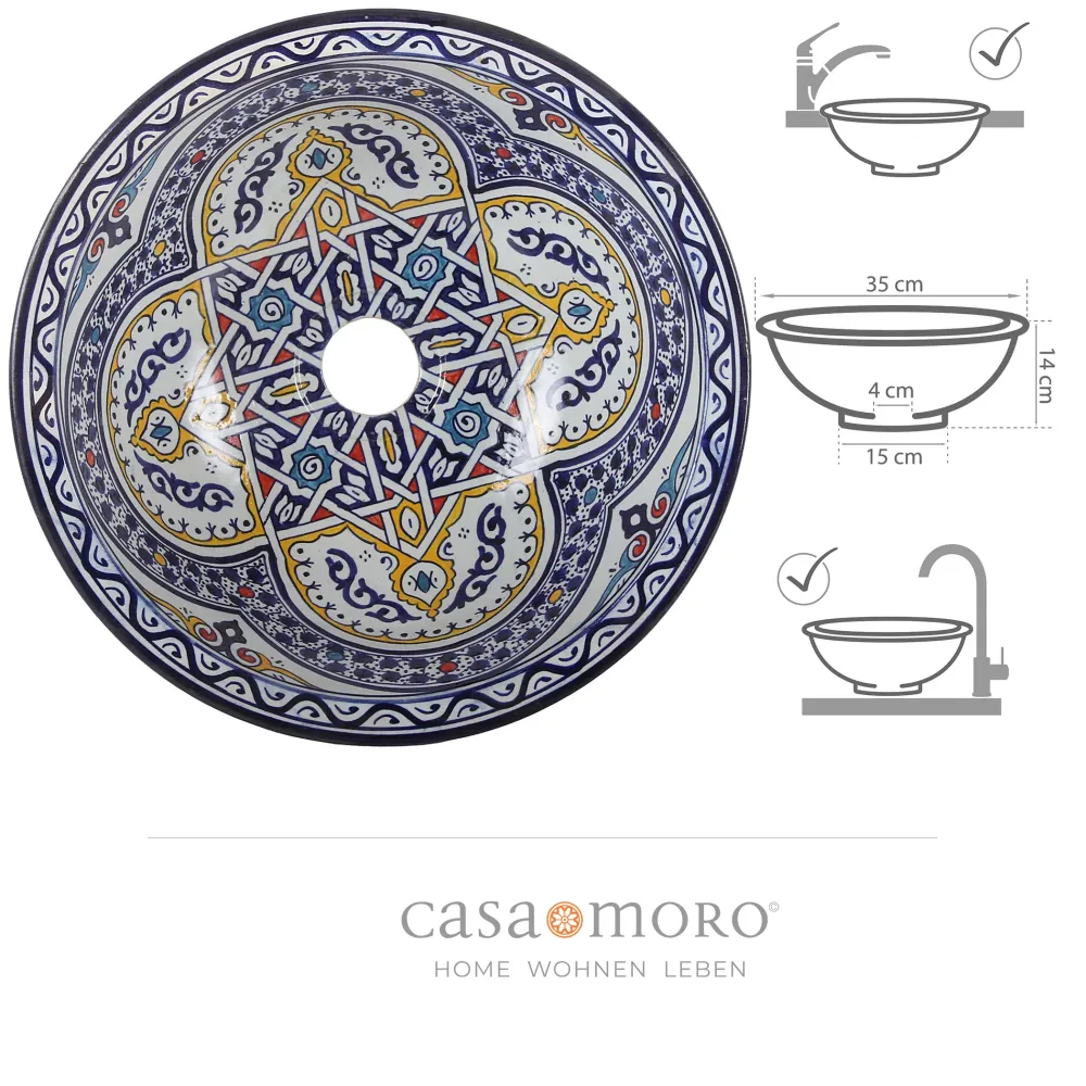 Lavabo para el baño 65 x 100 cm