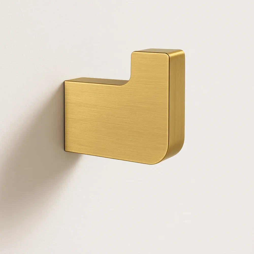 Resistente al Agua Percha Para Baño Brushed Oro