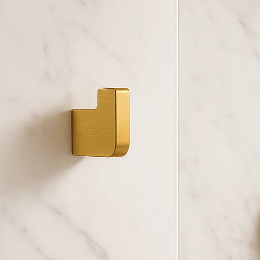 Resistente al Agua Percha Para Baño Brushed Oro