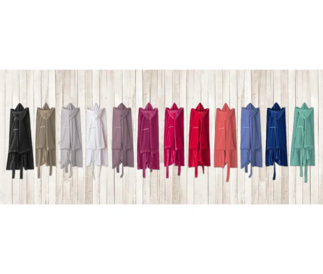 Algodón Egipcio Premium Albornoz CASUAL malva S-M