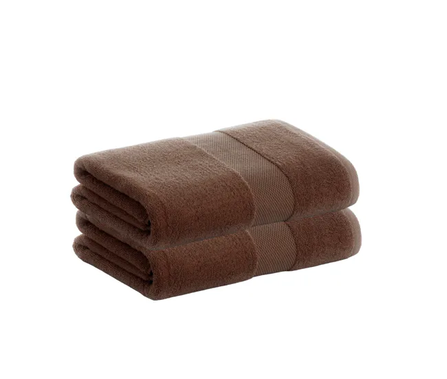 Bambú Ecológico Suave Pack 2 Toallas Chocolate Sábana de Algodón Donegal 100x150 cm Algodón 100% de 500gr/m2 de Calidad co...