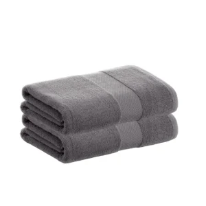 Pack 2 Toallas Gris Sábana de Algodón Donegal 100x150 cm Algodón 100% de 500gr/m2 de Calidad con Secado extra-rápido y de...