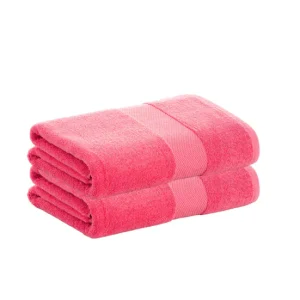 Pack 2 Toallas Rosa Sábana de Algodón Donegal 100x150 cm Algodón 100% de 500gr/m2 de Calidad con Secado extra-rápido y de...