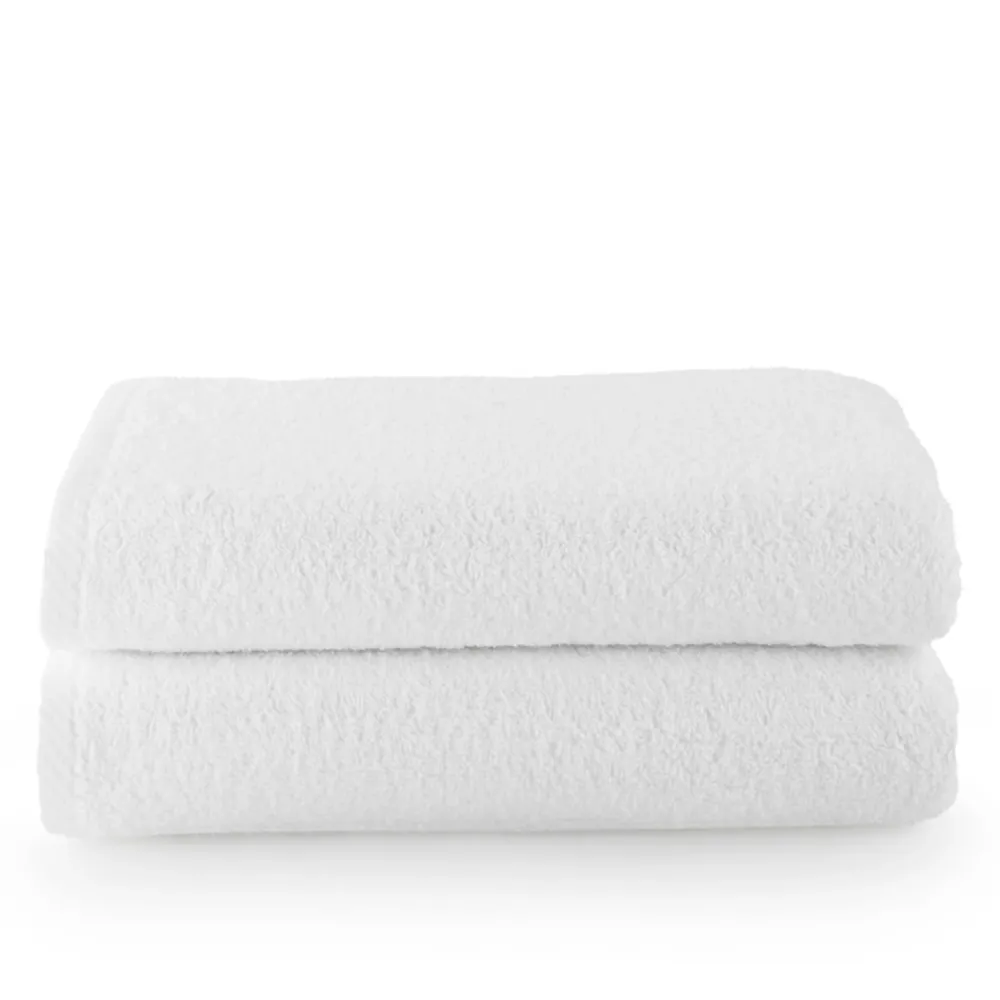 Set 2 Toallas sábana (100x150) Blanco - Conjunto de 4 Piezas
