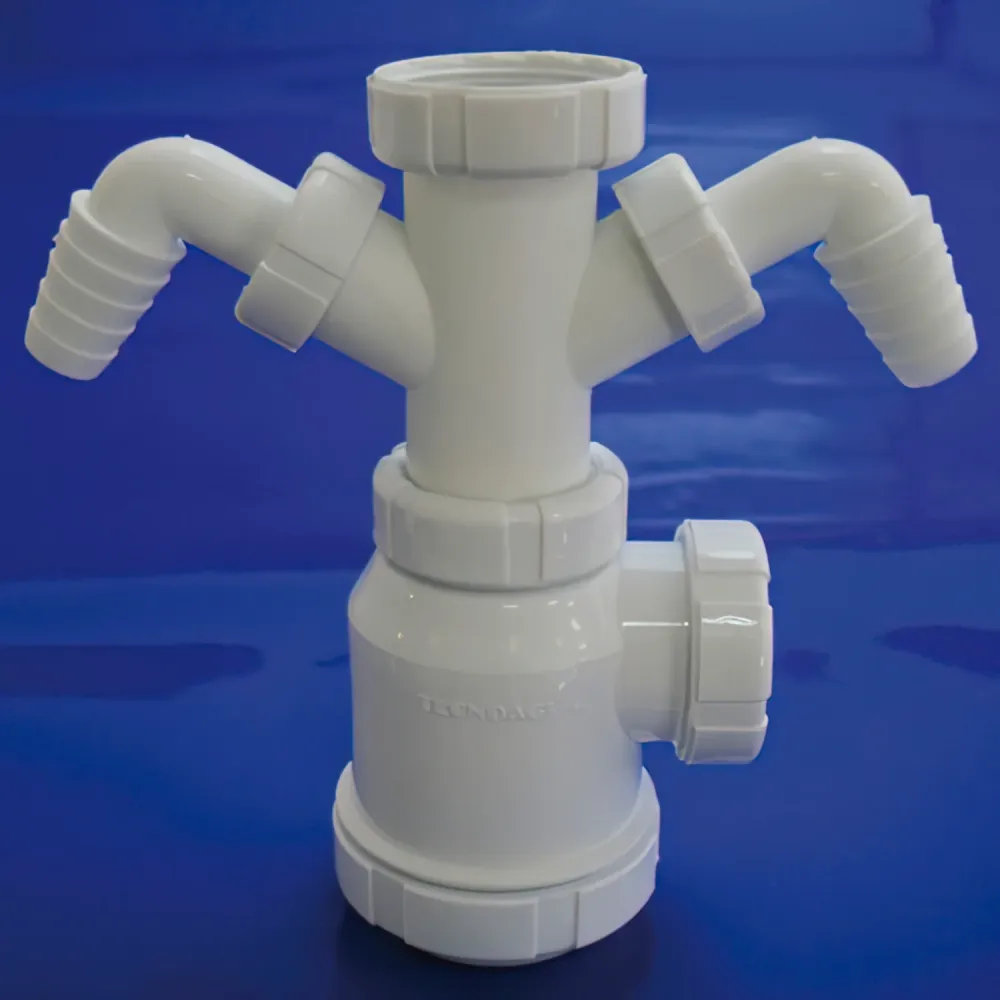 Sifon Botella Extensible T-4-TD 1 1/2 2 Tomas Lavadora con Capacidad de Absorción