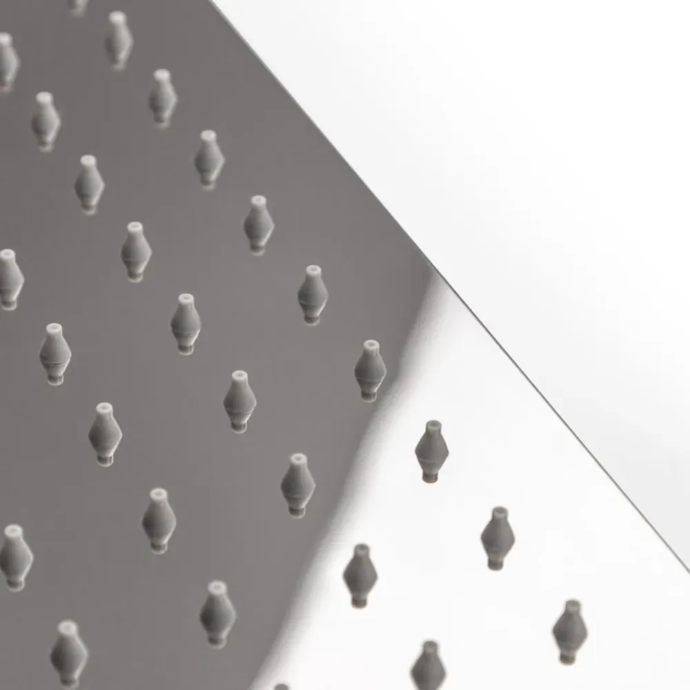 Soffione quadro modello Don 20x20 cm inox cromato Collezione Privilegiado Shower