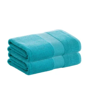 Toalla de Baño de Algodón Pack 2 Toallas Turquesa Sábana de Algodón Donegal 100x150 cm Algodón 100% de 500gr/m2 de Calidad...