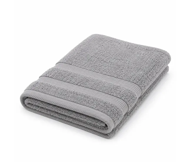 Toalla de Baño de Algodón Toalla Sábana (100x150cm) Gris Donegal Collections