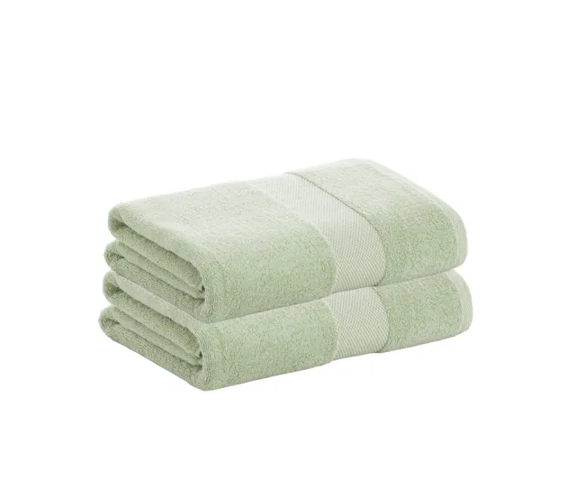 Toalla de Baño Grande Pack 2 Toallas Aqua Sábana de Algodón Donegal 100x150 cm Algodón 100% de 500gr/m2 de Calidad con Sec...