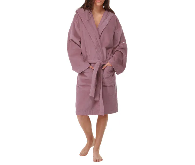 Toalla de Baño de Lujo Albornoz CASUAL malva S-M
