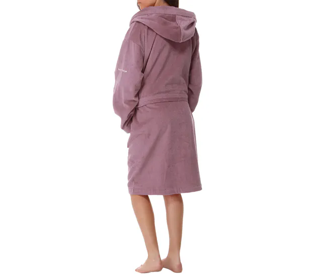 Toalla de Baño de Lujo Albornoz CASUAL malva S-M