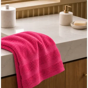 Toalla Sábana (100x150cm) Fucsia Donegal Collections (Certificado de Calidad)