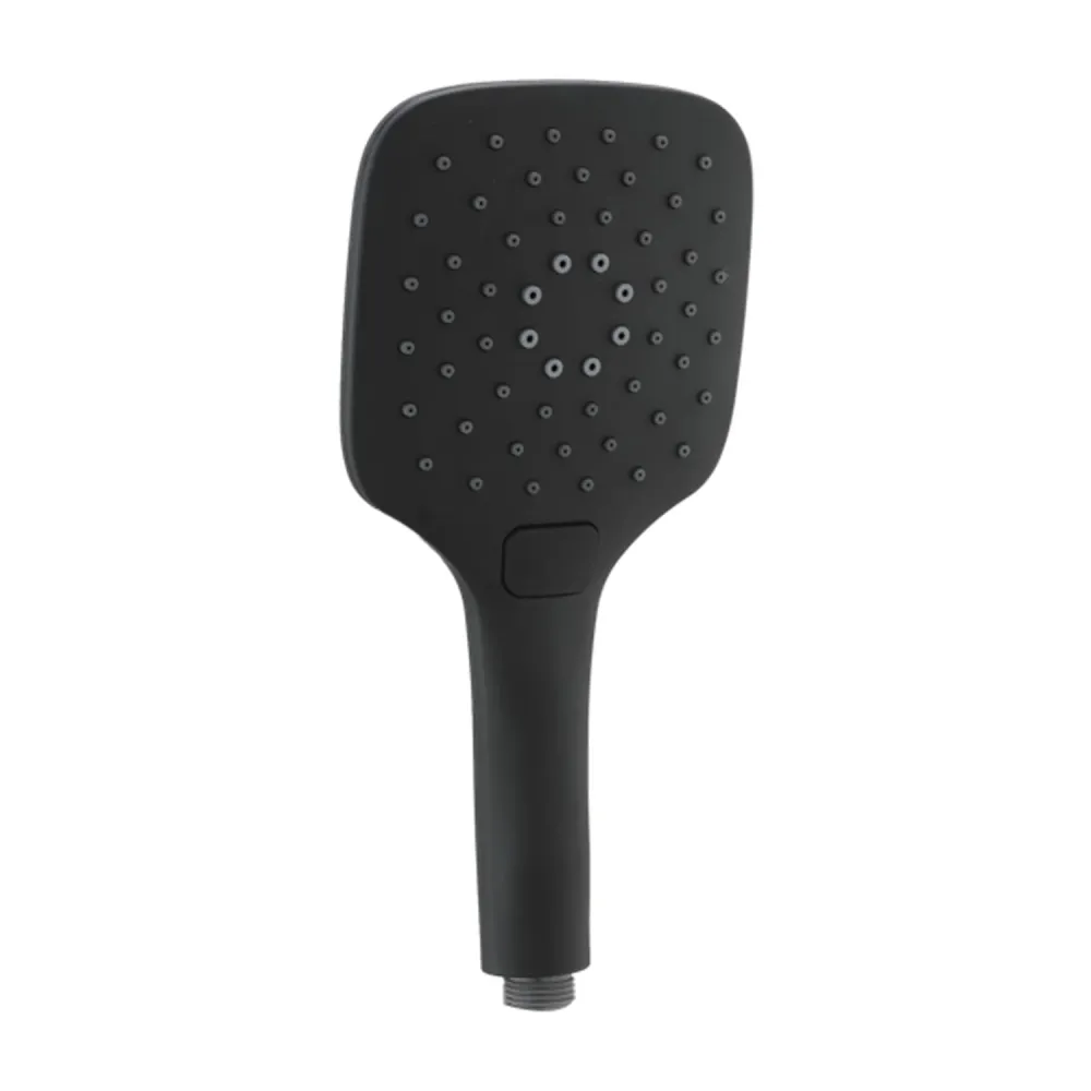 Estante de Ducha Ducha de mano de tres chorros en ABS con boquillas anticalcáreas modelo DesiBlack color negro