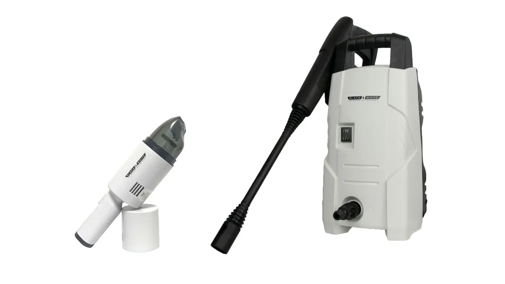 HIDROLAVADORA + ASPIRADORA DE MANO – BLACK & ALABASTRO con Ventosa