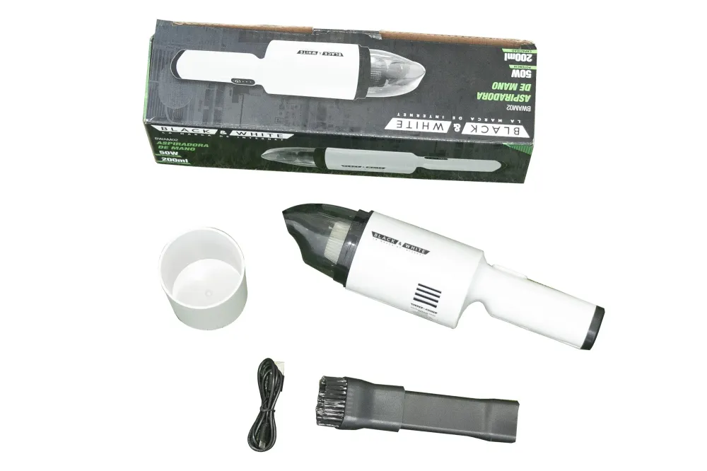 HIDROLAVADORA + ASPIRADORA DE MANO – BLACK & ALABASTRO con Ventosa