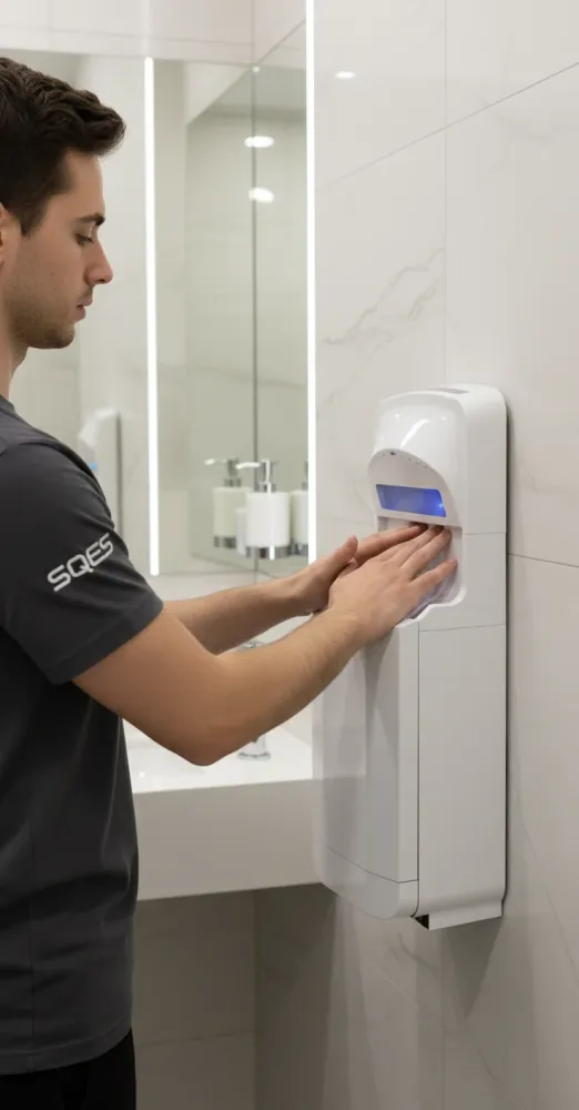 Sèche Mains Vertical ELEGANCE ABS Blanc 2050W - LOSDI