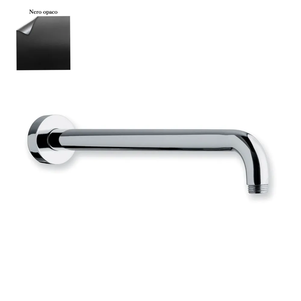 Braccio doccia lusso tondo ottone lunghezza 350mm mm nero