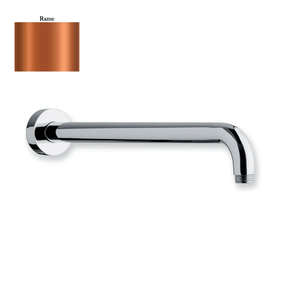 Braccio doccia lusso tondo ottone lunghezza 350mm rame