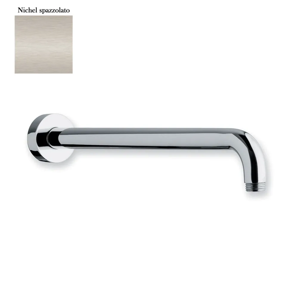 Braccio doccia lusso tondo ottone lunghezza 400mm nichel