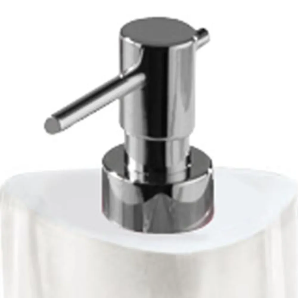 Dosasapone con erogatore metallo Gedy serie Twist - Bianco