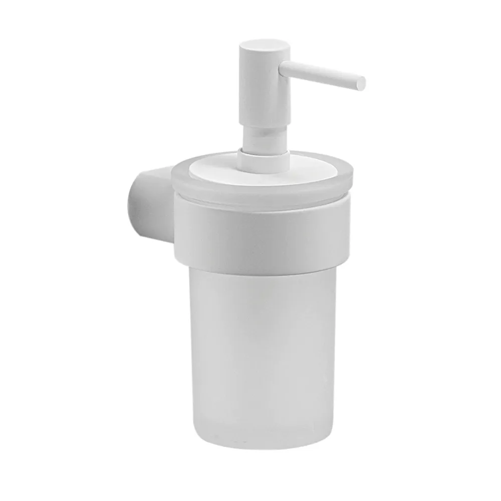 Dosasapone muro con erogatore di Gedy serie Pirenei - Bianco Matt