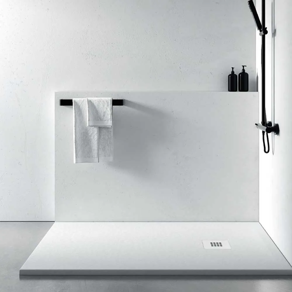 Piatto doccia qualità Premium Exclusivo Evo 70x100 mineralmarmo colore bianco superficie Antibatterica