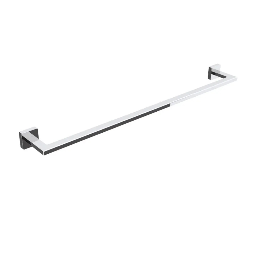 Porta asciugamani ottone da fissare parete collezione Dado di Lineabeta - Metallo cromo 640mm