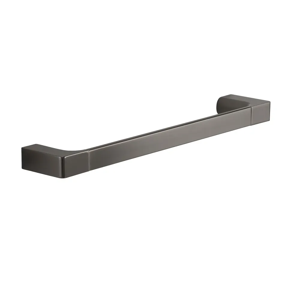 Porta toallas de pared Gedy serie Pirenei 35 cm - Gun Acero