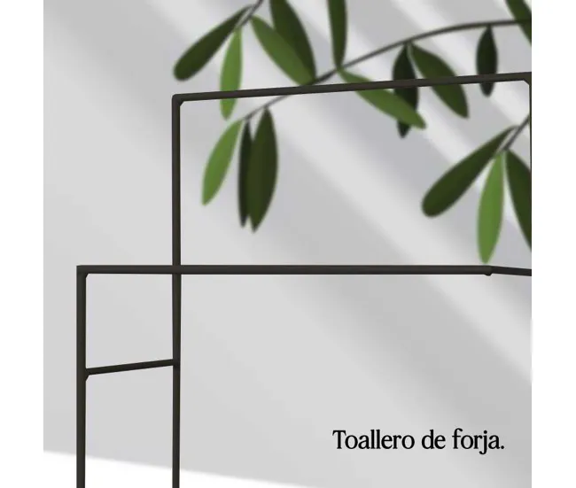 Toalla de Baño de Lujo Toallero Delta (Color: Negro)