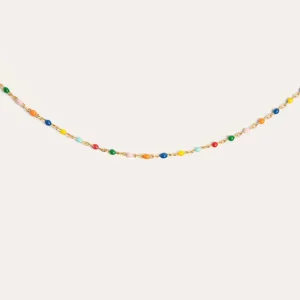 Toalla de Baño de Peso Medio Collar Dots Colors Enamel Plata Baño Oro