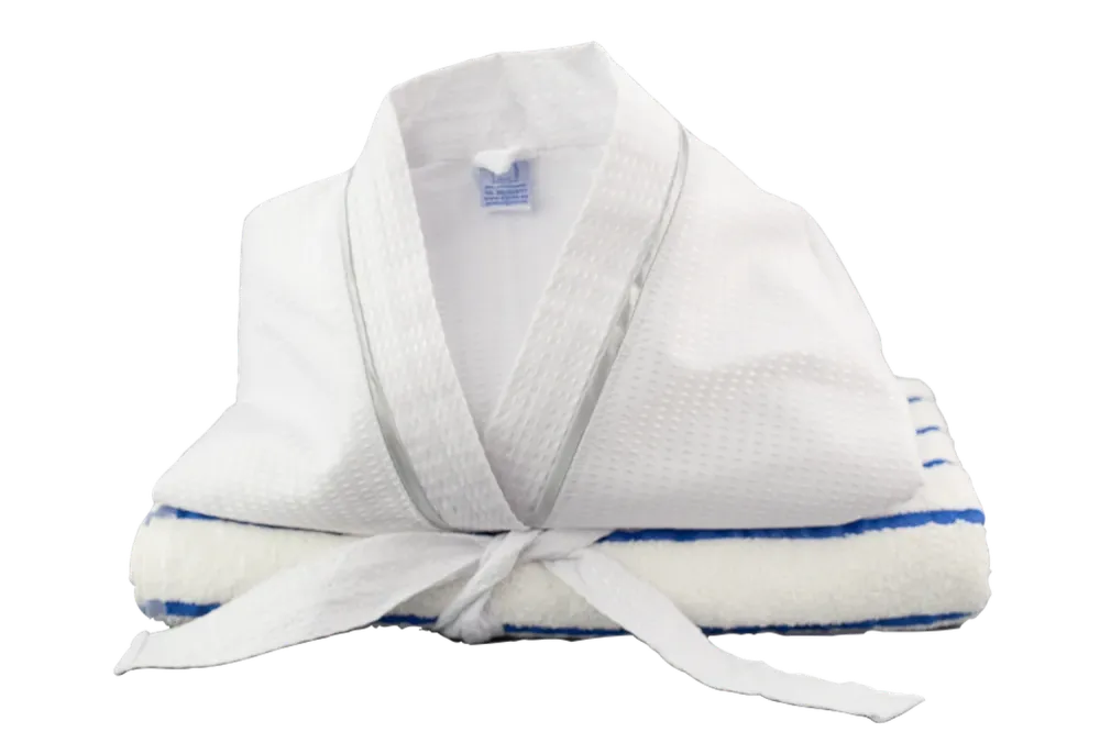 Algodón Egipcio Premium Set Hotelero de 1 Bata de Baño y 1 Toalla de Alberca
