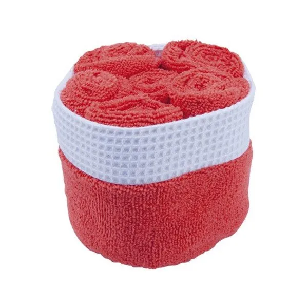 Algodón Egipcio Premium Set de Toallas (6 pcs) 144005 - Color Rojo