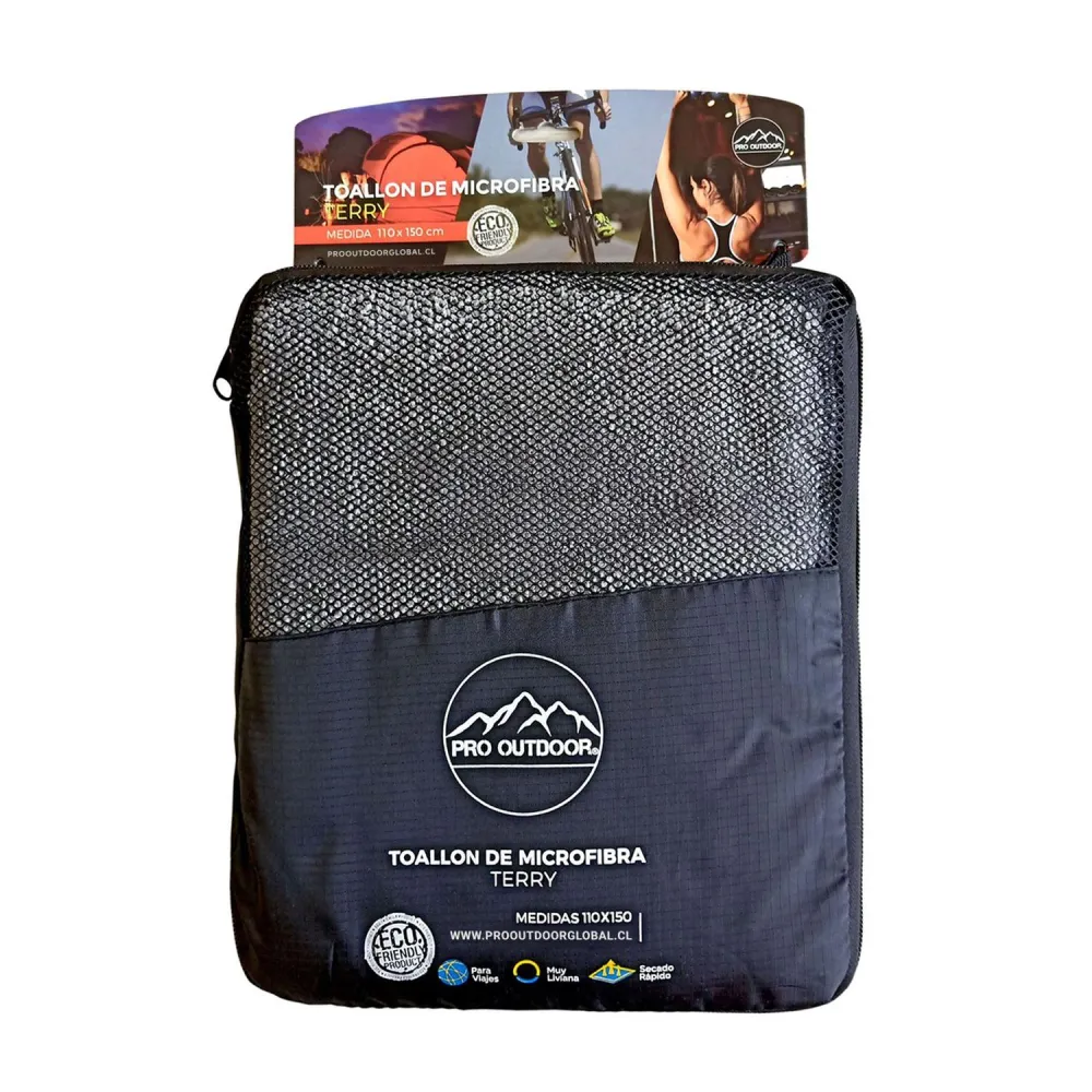 Algodón Egipcio Premium Toalla XL Microfibra Terry Gris