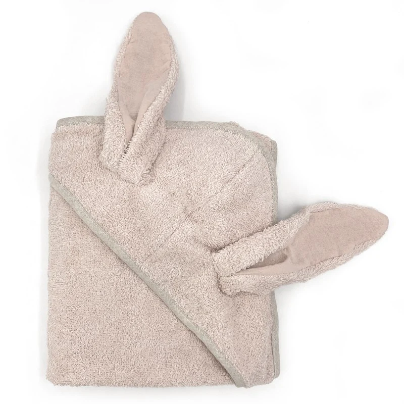 Bambú Ecológico Suave Capa de baño Bunny Nude