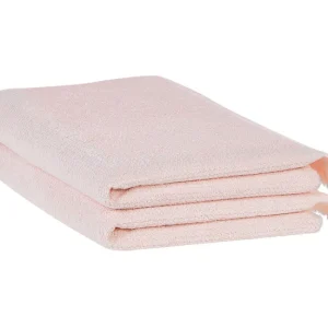 Bambú Ecológico Suave Conjunto de 2 toallas de algodón rosa pastel ATIU