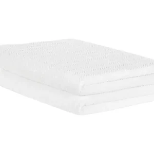 Bambú Ecológico Suave Conjunto de 2 toallas de algodón blanco MITIARO