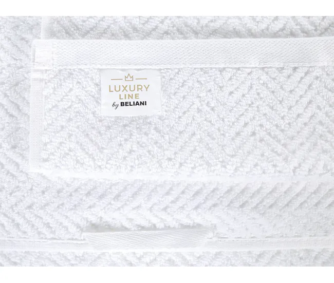 Bambú Ecológico Suave Conjunto de 2 toallas de algodón blanco MITIARO