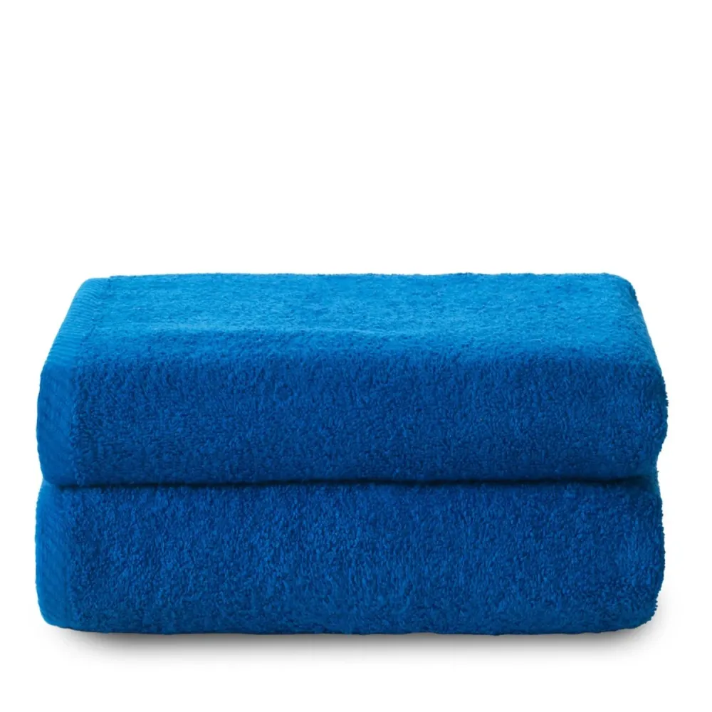 Bambú Ecológico Suave Set 2 Toallas baño (70x140) Azulina