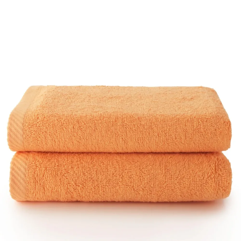 Bambú Ecológico Suave Set 2 Toallas manos (50x100) Papaya