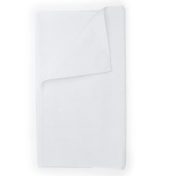 Bambú Ecológico Suave Tapete para Baño Blanco Liso de 50X75 Tapete Tipo Toalla de 300 gramos 100% Algodón, 30 piezas.
