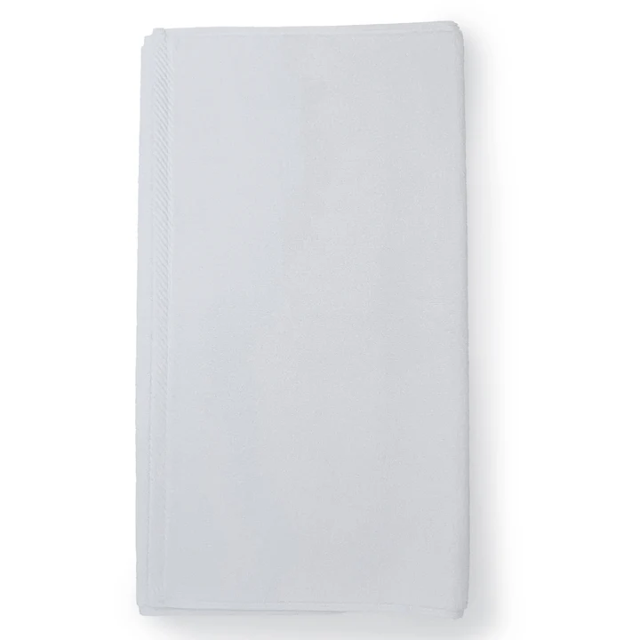 Bambú Ecológico Suave Tapete para Baño Blanco Liso de 50X75 Tapete Tipo Toalla de 300 gramos 100% Algodón, 30 piezas.