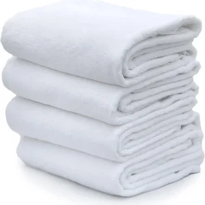 Bambú Ecológico Suave Toalla De Baño 100% Algodón Flexible, Blanca EQUIPAMIENTO HOTELERO