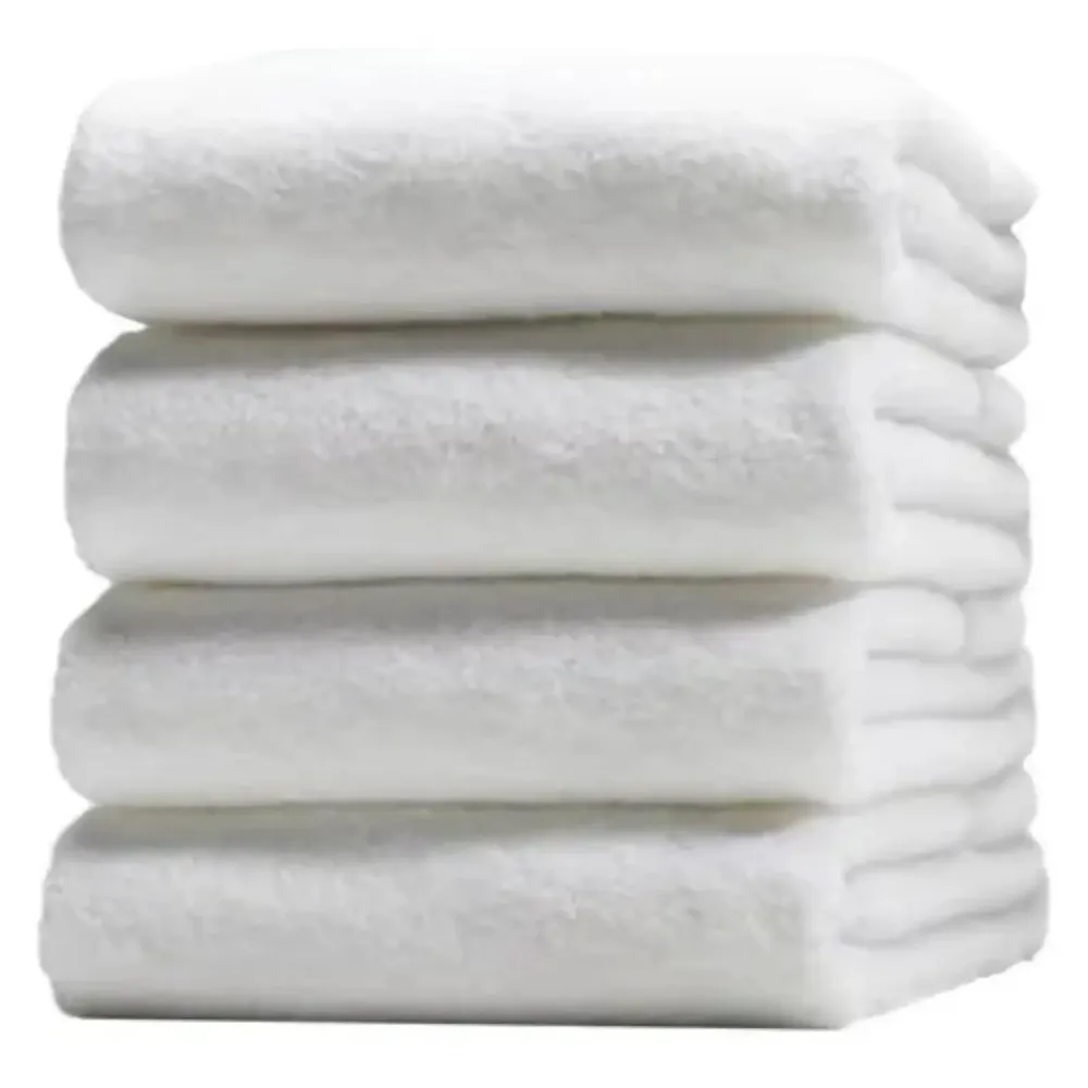 Bambú Ecológico Suave Toalla baño pleno blanca 90x150 cm 100% algodón 750 gr