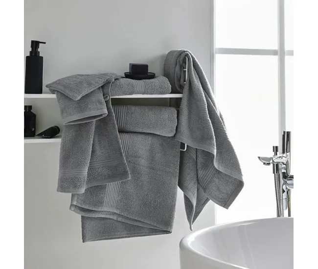 Bambú Ecológico Suave Toalla de baño TODAY Essential Gris Acero 70 x 130 cm